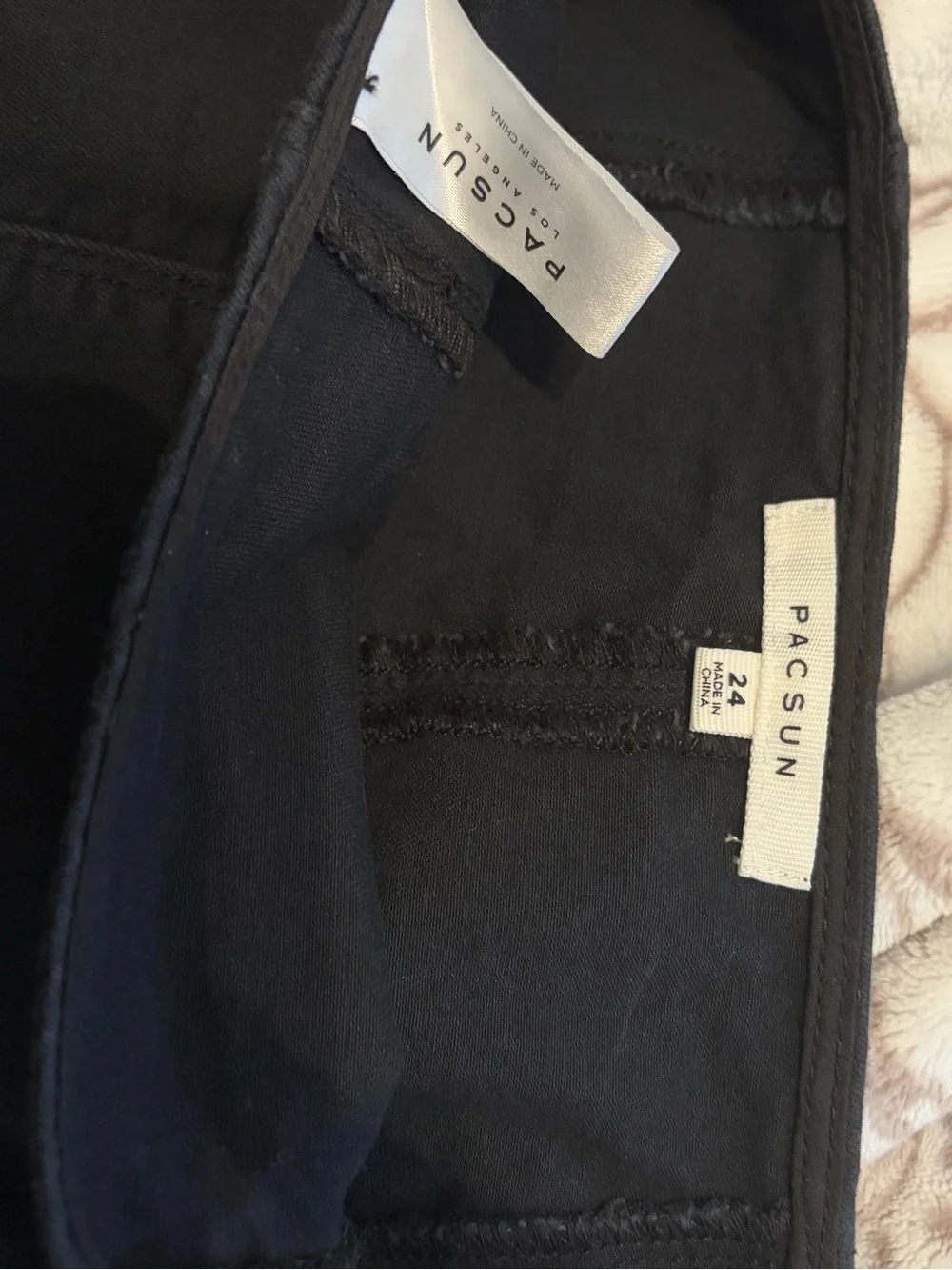 PacSun Black Mini Skirt with Front Notch